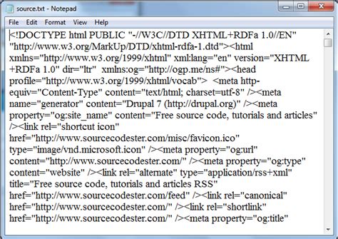 Load Web Browser Html Source In Notepad Free Source Code Tutorials
