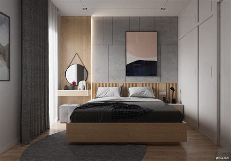 Cgtrader Bedroom Minimalism Modern 3d Model Gfxtra