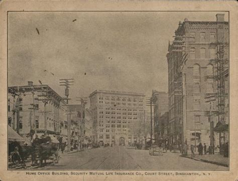 How can i contact nationwide insurance: Home Office Building, Security Mutual Life Insurance Co. Binghamton, NY Postcard