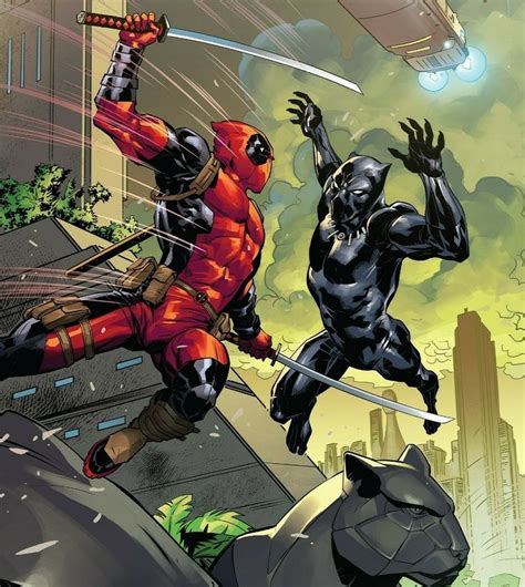 Black Panther Vs Deadpool Deadpool Marvel Deadpool Black Panther