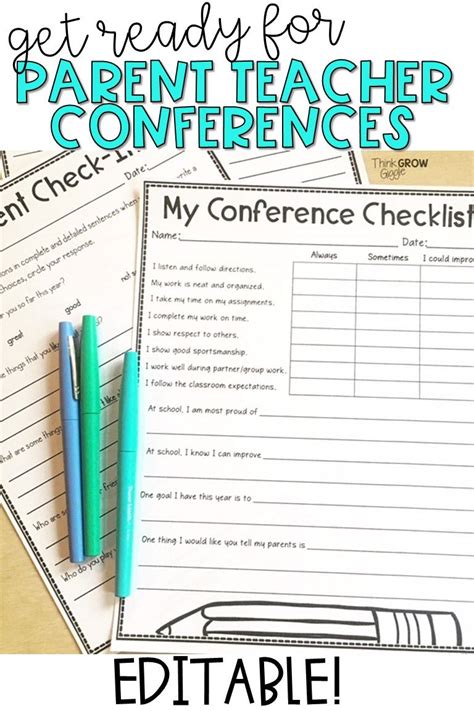 Not Sure What To Say At Parent Teacher Conferences Get Organized With