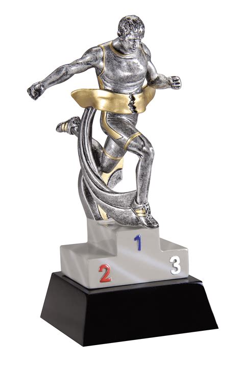 7 T Resin Male Or Female Track Trophy Includes Engraved Plate Best
