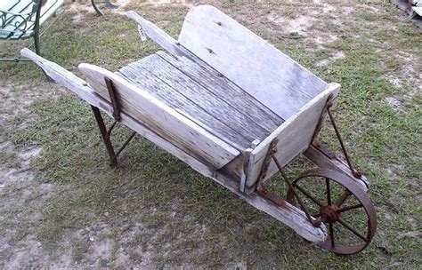 Vintage Wheelbarrows Antiquewoodenbarrow From Clems Antiques