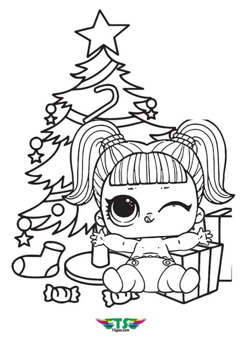 I had so much fun coloring in this awesome coloring book and watching my pictures come to life! Baby Lol Dolls Christmas Edition Coloring Page - TSgos.com