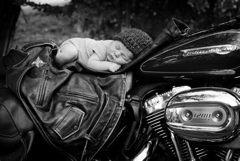Harley Davidson Motorcycle Newborn Newborn Photography Boy