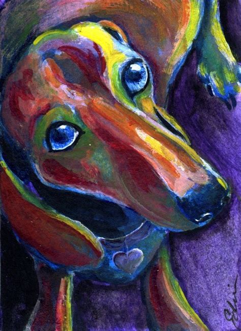 Dachshund Clube Eddy Delacruz Dog Paintings Doxie Art Dachshund Art
