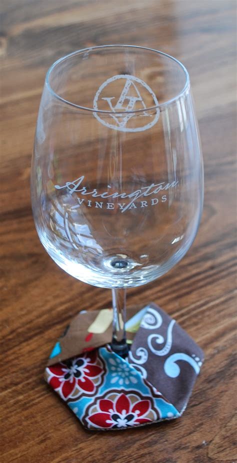 Roonie Ranching Wine Glass Hexagon Coasters