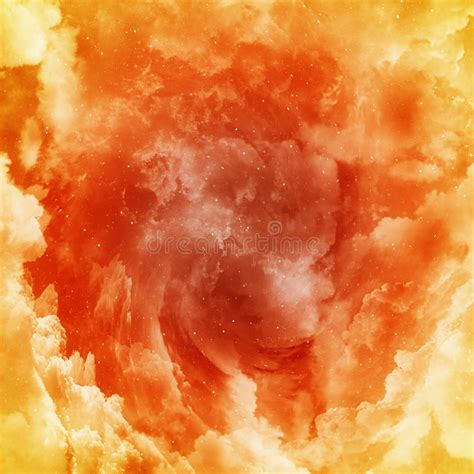 Nebulosa vermelha abstrata ilustração stock Ilustração de amarelo