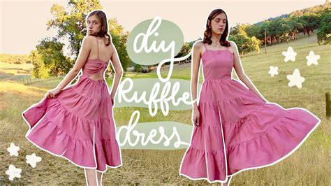 Diy Tiered Ruffle Dress Step By Step Sundress Tutorial Youtube