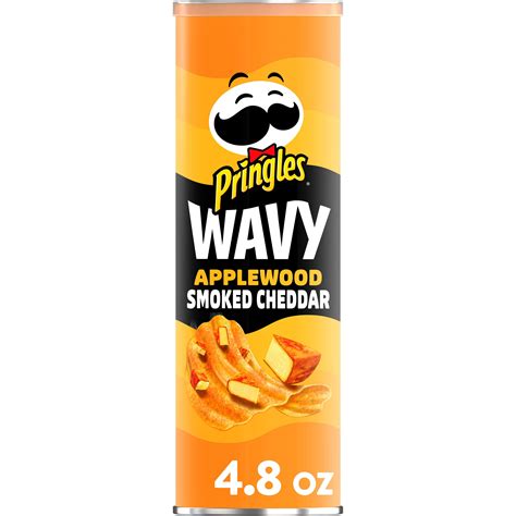Pringles Potato Crisps Chips Applewood Smoked Cheddar Cheese Snacks