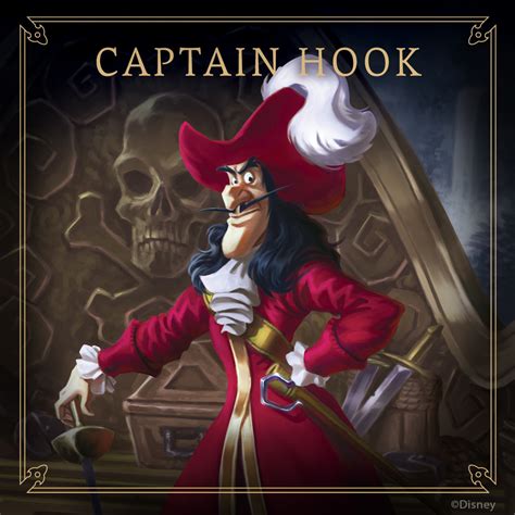 Collectibles Disney Villains Postcard Peter Pan Captain Hook Official
