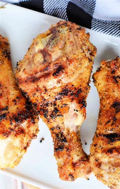 Killer Grilled Chicken Drumsticks With Dry Rub On Barbecue