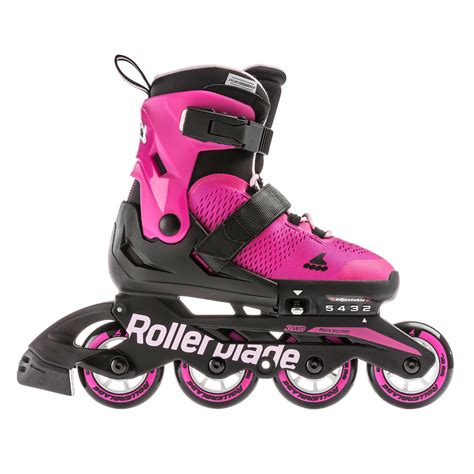 Rollerblade Usa Microblade Girls Adjustable Fitness Inline Skate Size