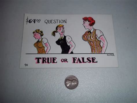 Vintage Elmer Anderson Comic Postcard True Or False 200 Picclick