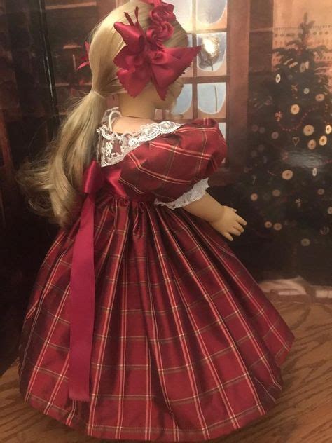 Victorian Christmas Gown For 18 Inch American Girl Dolls Victorian