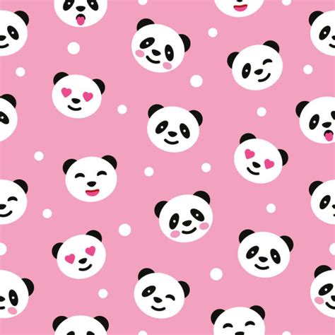 Seamless Panda Bear Pattern Vector Illustration — Stock Vector