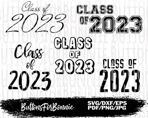 Class of 2023 svg Senior 2023 svg senior portrait overlay | Etsy