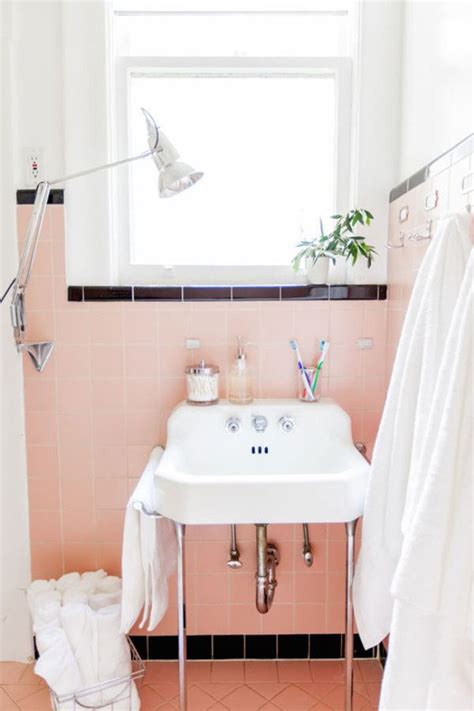 Spectacularly Pink Bathrooms That Bring Retro Style Back Pink Bathroom Tiles Pink Bathroom