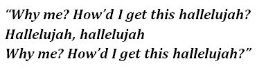 Cohen has said of the song's meaning: "Hallelujah" by Haim - Song Meanings and Facts
