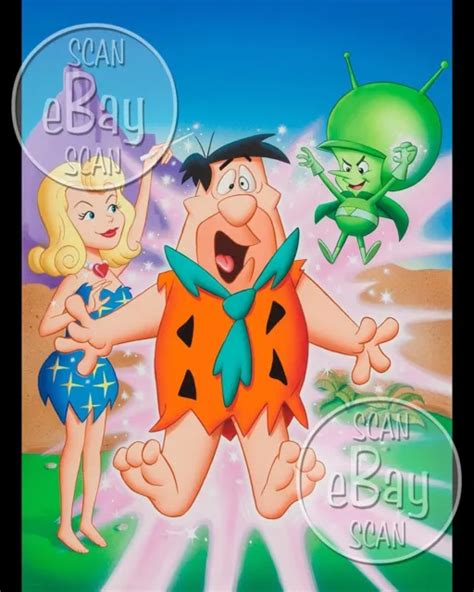 Rare Flintstones Cartoon Tv Photo Hanna Barbera Studios Gazoo