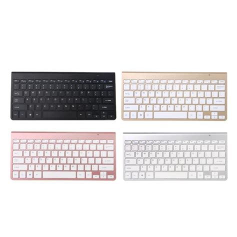 Portable Mute Keys Keyboards 24g Ultra Slim Wireless Keyboard With Usb