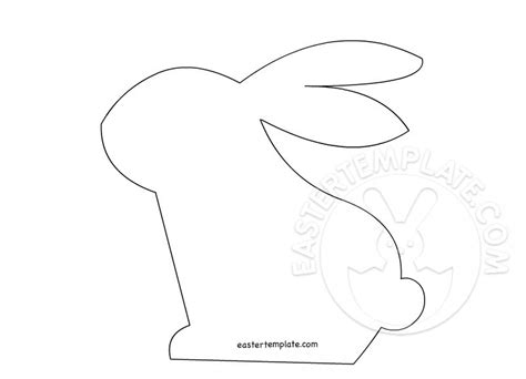 Print the template out on card stock as regular paper tends to be too flimsy to use as a stencil. Bunny Rabbit Template 2 | Easter Template