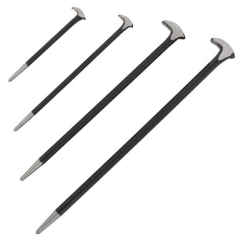 Abn 4 Piece Rolling Head Pry Bar Set 6 12 16 And 20 Inch Ladyfoot Pry Bars 688295877417 Ebay