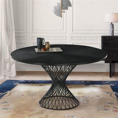 Modern Black Dining Table Interior Design Ideas