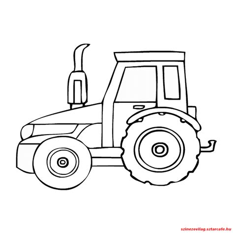 Traktor Szinezo 007 Színezőlapok Színek és Adult Coloring Pages