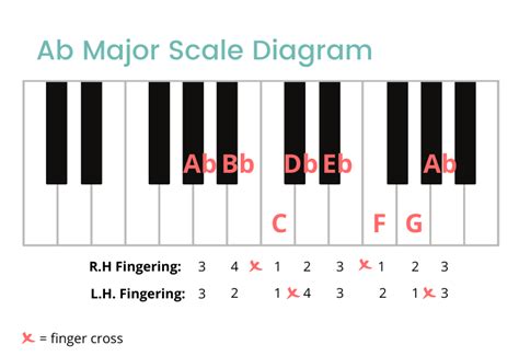 Ab Major Scale On The Piano Notes Fingerings And More