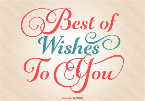 Typographic Best Wishes Illustration Download Free Vector Art Stock