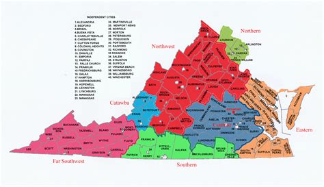 Independent Cities Map Of Virginia Virginia Usa Pinterest City Maps