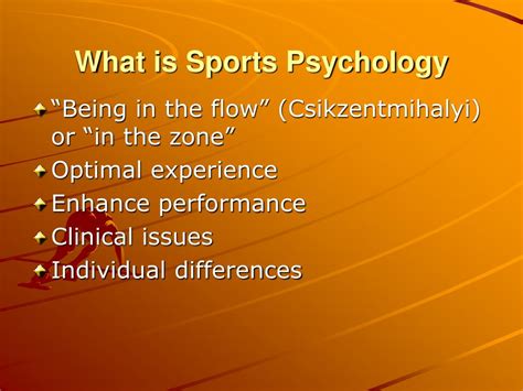 Ppt Introduction To Sport Psychology Chapter 1 Professional Issues