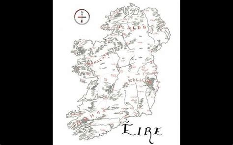Artist Creates Beautiful Irish Language Map Of Ireland Inspired By Lord Of The Rings Irish
