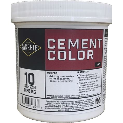 Sakrete Red Cement Color Mix at Lowes.com