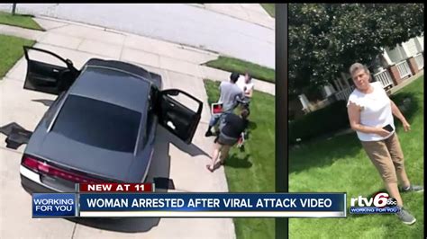 Woman Caught On Cam Attacking Neighbor Arrested