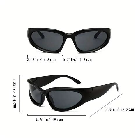y2k classic punk sunglasses women steampunk oval wrap around sunglasses mirrored cycling eyewear