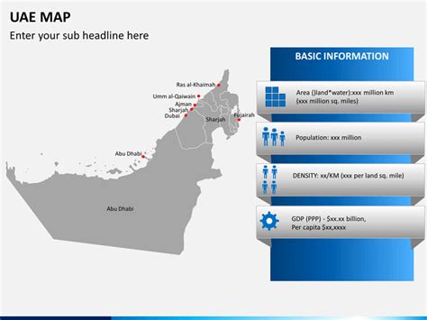 This astronaut united arab emirates is one of nearly 200 countries illustrated on our blue ocean laminated map of the. UAE Map PowerPoint | SketchBubble