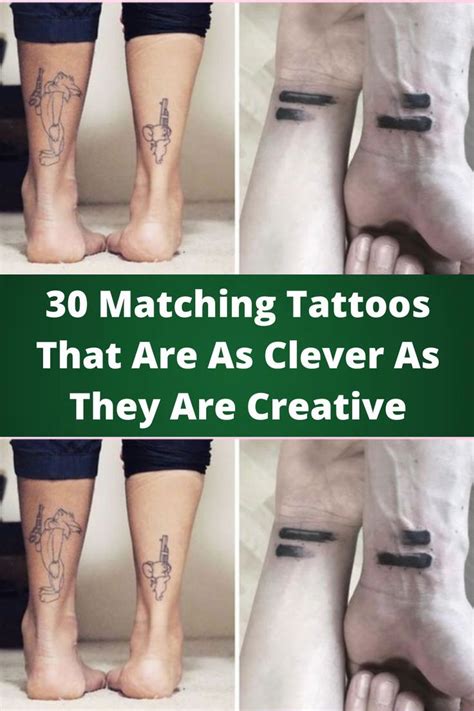 30 matching tattoos that are as clever as they are creative matching tattoos tattoos for