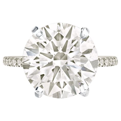Flawless GIA Certified 4 40 Carat Round Brilliant Cut Diamond Ring For