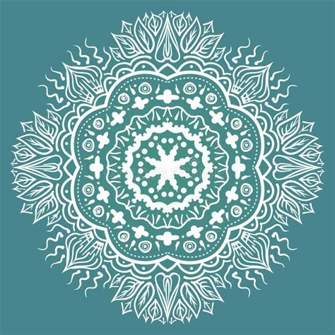 Mandala Round Ornament Pattern Stock Illustration Illustration Of