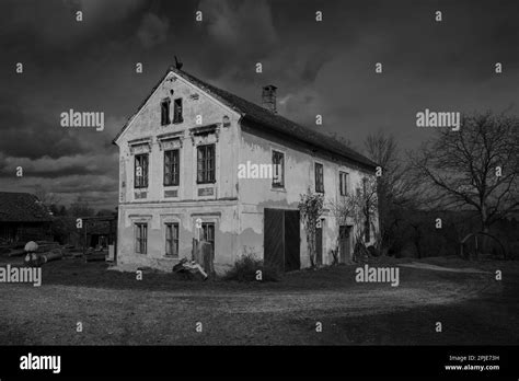 Dilapidated Old Farmhouse In The Mostviertel Of Lower Austria In Moody