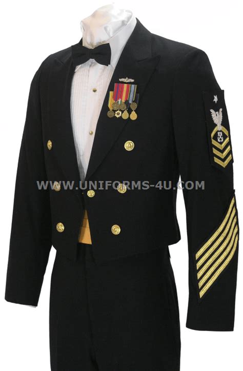 Us Navy Male Cpo Enlisted Dinner Dress Blue Jacket Uniform