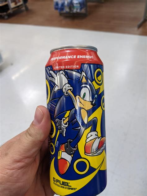 Sonic The Hedgehog Energy Drink Lets Goooooo Renergydrinks