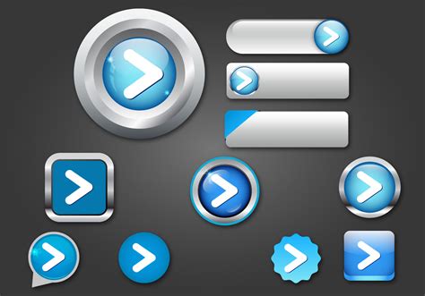 Free Web Buttons Set 07 Vector Download Free Vector Art Stock