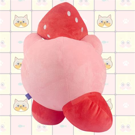 Cute Kirby Plush Toy Kawaii Kirby Plushies Strawberry Kirby T Pink