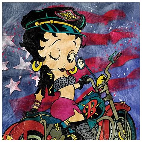 Betty Boop Motorcycle Betty Canvas Art Entertainment Earth
