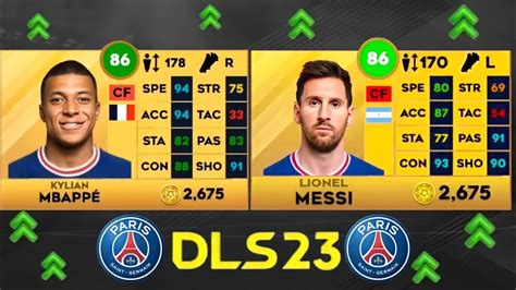 Psg Players Rating In Dls 23 Dream League Soccer 23 Youtube