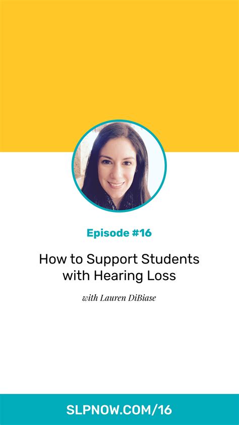 Hearing impairments can be congenital speech and language therapy will help to improve and support an individual's communication. #016: How to Support Students with Hearing Loss | Speech ...