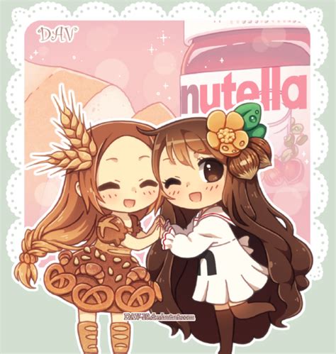 Cute Chibi Food Girls Cute Food And Lovely